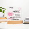 To My Beautiful Daughter Acrylic Plaque