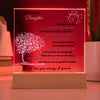 To My Beautiful Daughter Acrylic Plaque