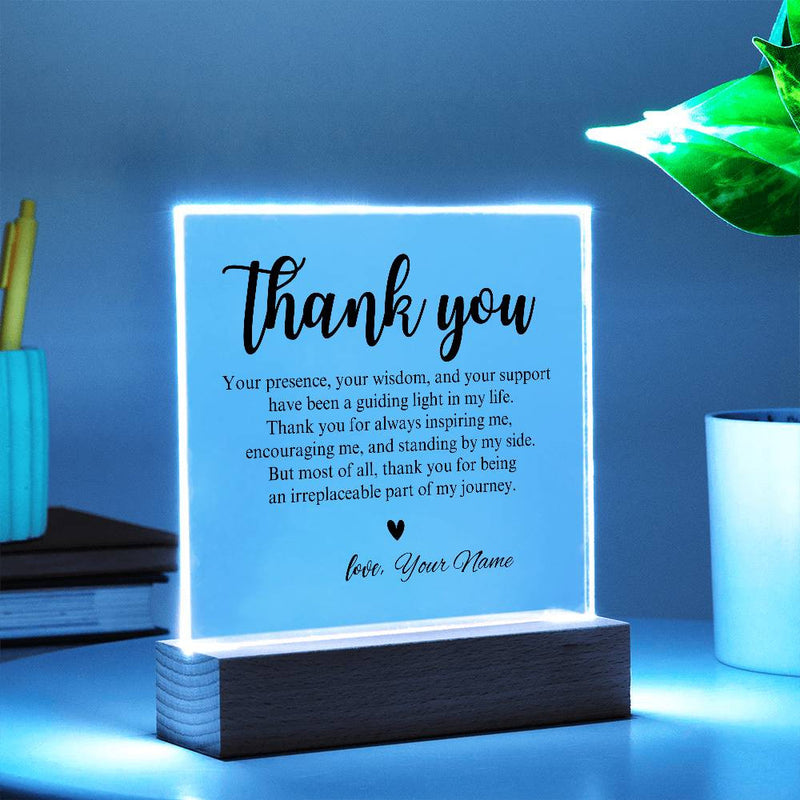 Personalized Gratitude Plaque