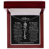No Rain No Flowers - To My Daughter | Birth Flower Name Necklace